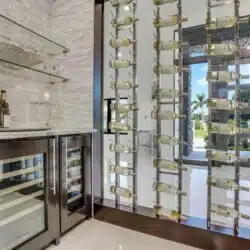 W Series Single Sided Floating Wine Rack 10 System