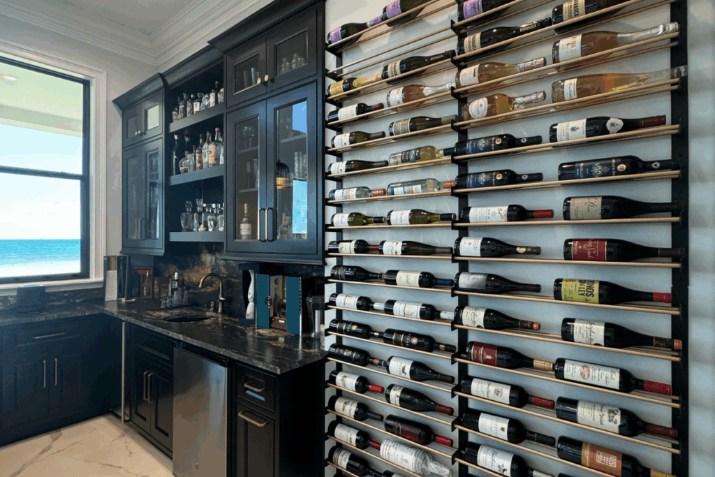 wine bar 2c home wine wall