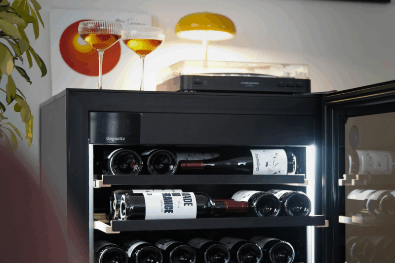 header image for blog. wine fridge