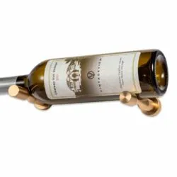 Vino Pins 1 (wall mounted metal wine rack peg) - Golden Bronze, Drywall (includes Collars)