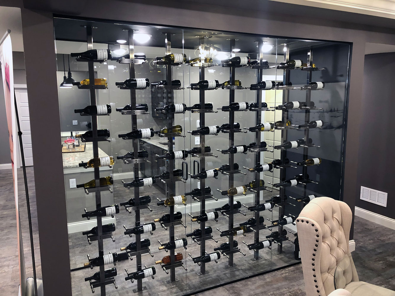 St. Jude Dream Home Wine Cellar by Lamp Wine Cellars
