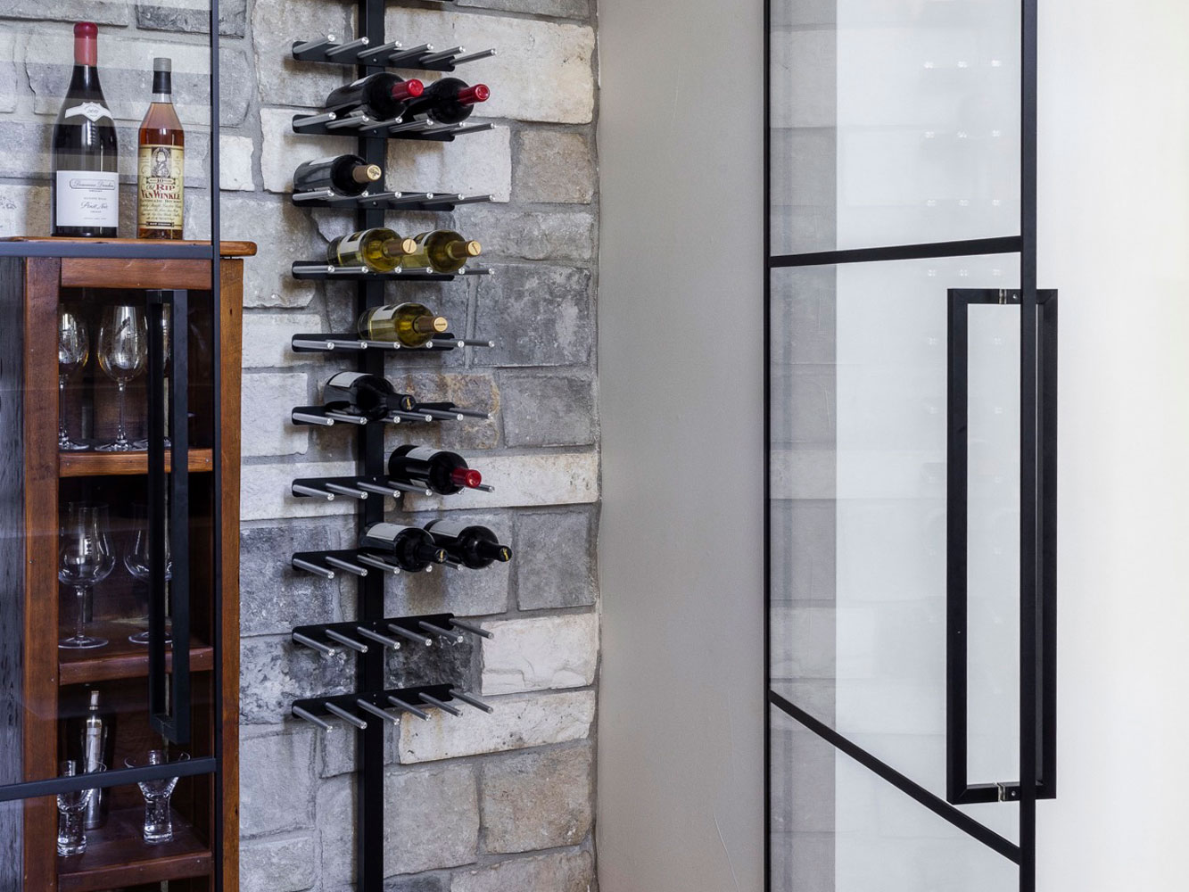 Hinge Interiors Denver Wine Room