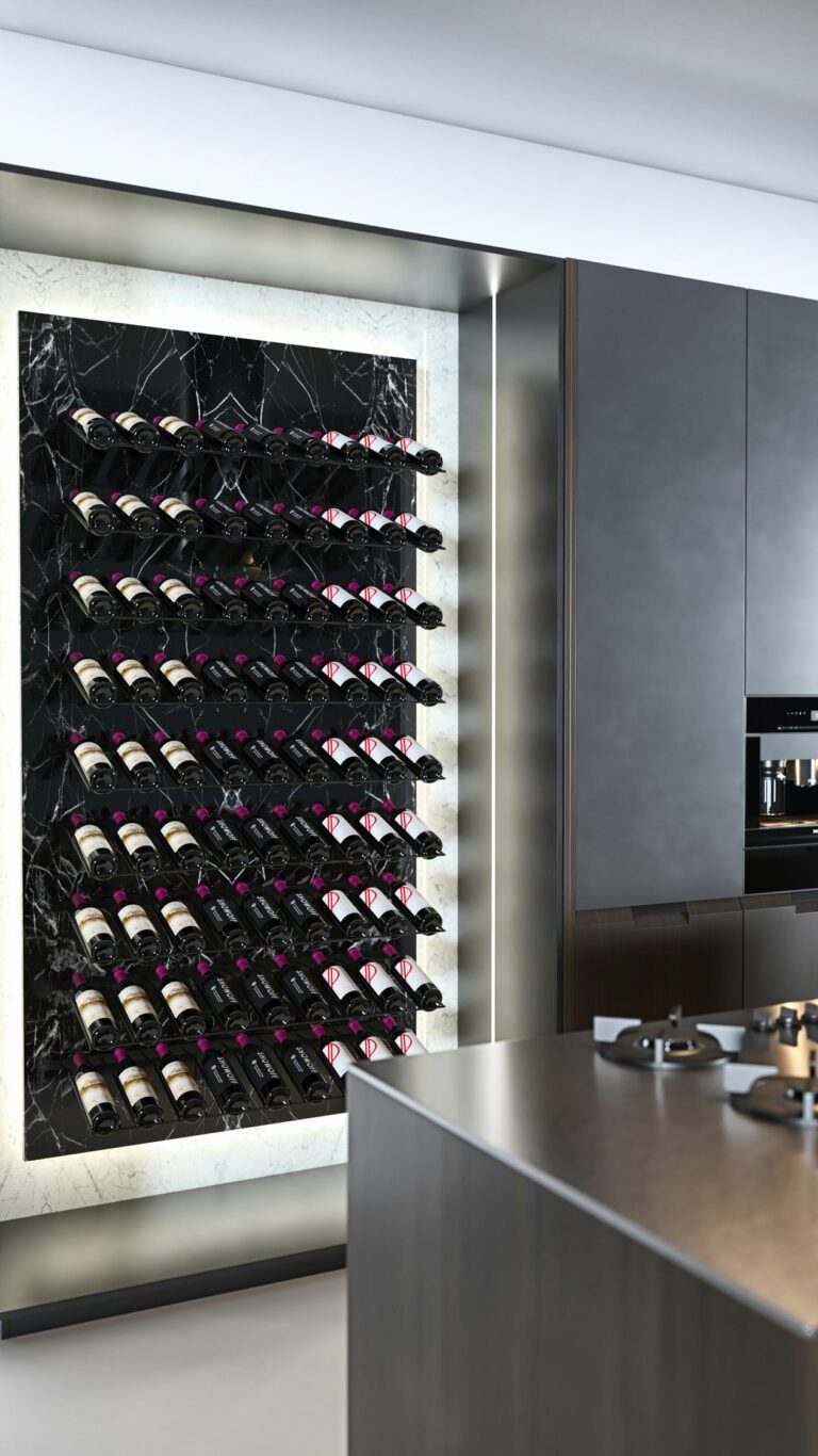 W Series Presentation Row Metal Wine Rack