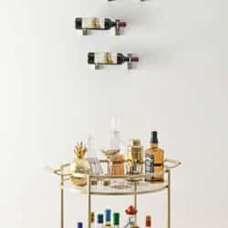 W Series Wall Mounted Metal Wine Rack