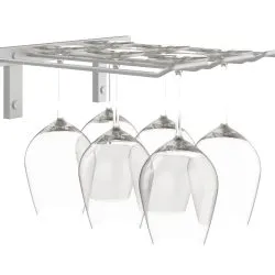 W Series Stemware Rack 3D in Cool Gray (special order finish)