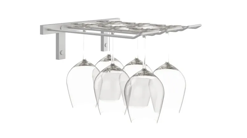 W Series Stemware Rack 3D in Cool Gray (special order finish)