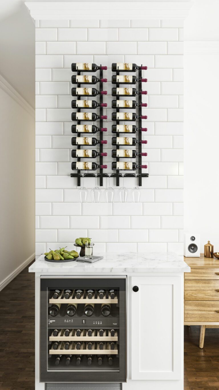 W Series Metal Wine Glass Rack