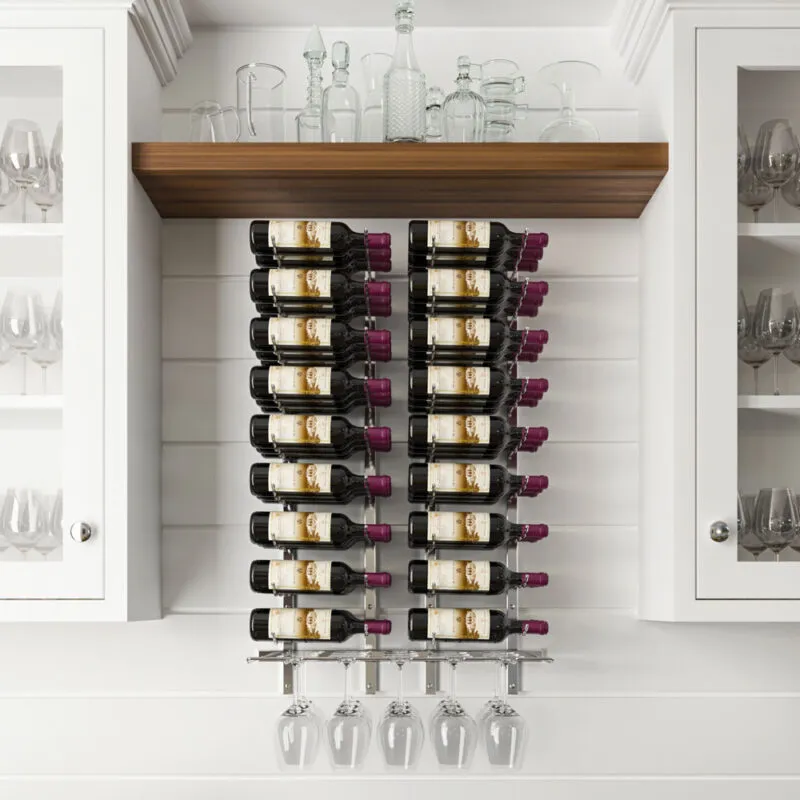 A 3D Rendering of a kitchen space featuring the W Series with Stemware racking.