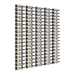 W Series Feature Wall 6 (wall mounted metal wine rack kit) - Matte Black, 90 Bottles