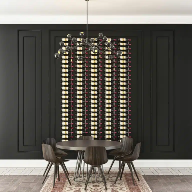 W Series 7 Wall Mounted Metal Wine Rack