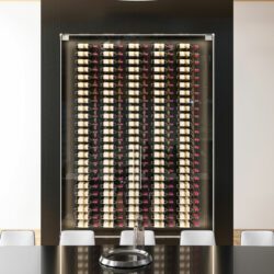 W Series 8 Wall Mounted Metal Wine Rack