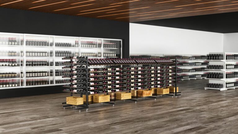 Evolution Island Display Wine Rack