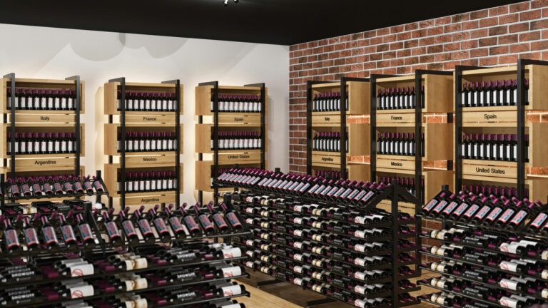 Evolution Island Display Wine Rack