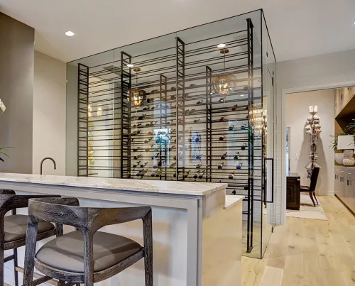 Evolution Wine Wall mounted metal wine rack