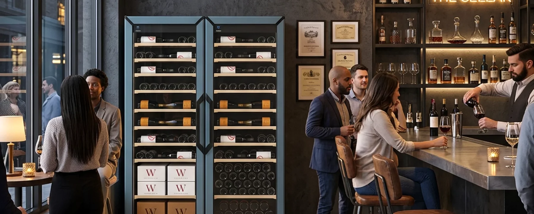 Goguette use-case hero: sommelier-grade-display
