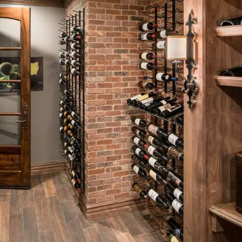 W Series Presentation Row Display (wall mounted metal wine rack kit