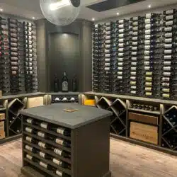 W Series 4 Metal Wall Mounted Wine Rack