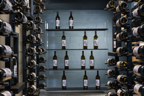 The inside of the wine cellar at The New American Home 2026.