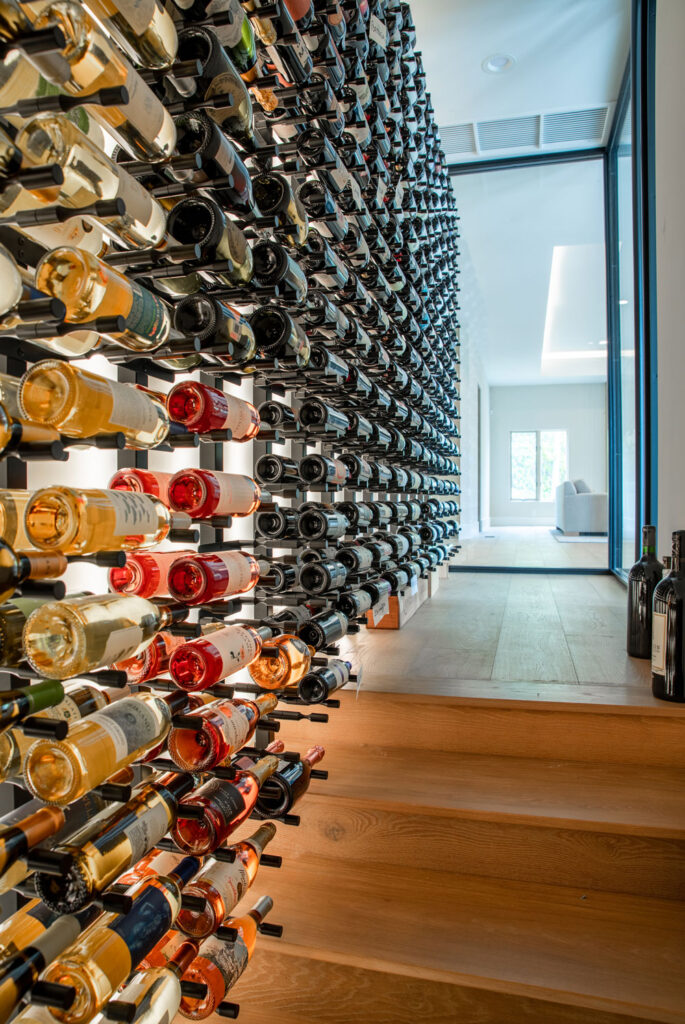 Vintage Cellars Custom Under the Stairs LA Wine Cellar