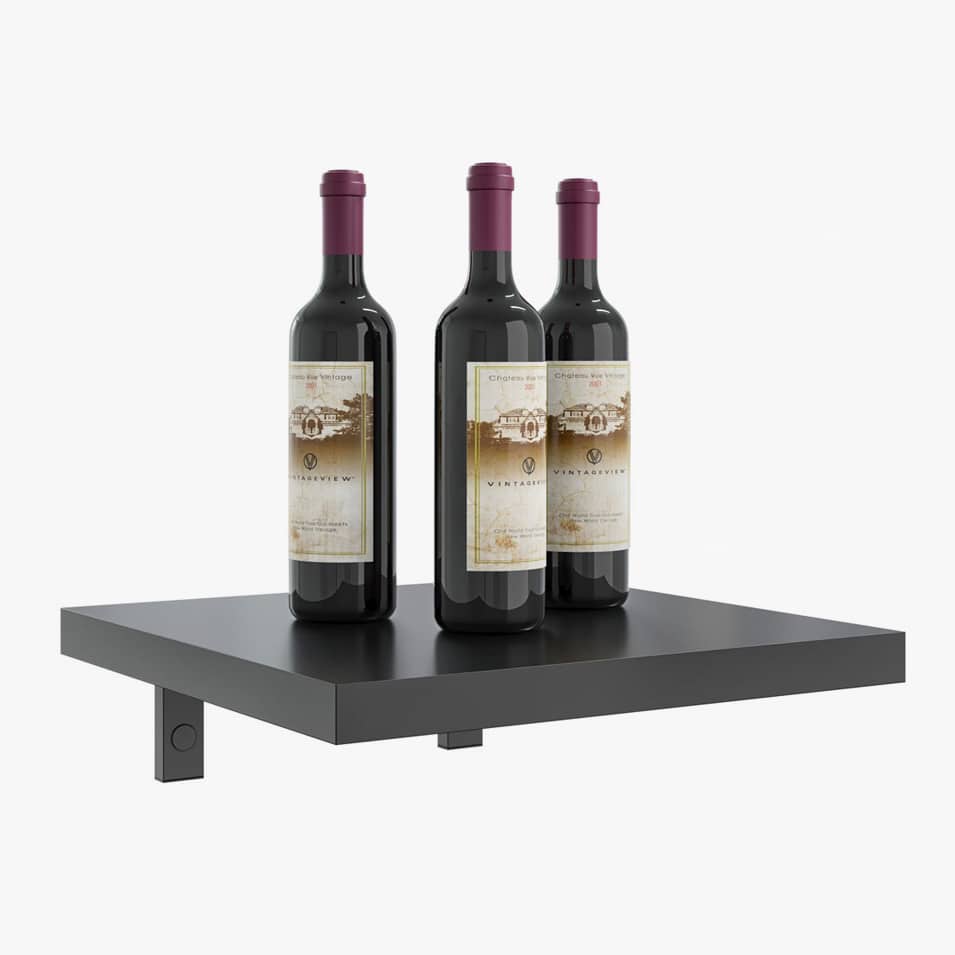 Custom Wine Glass Floating Shelf